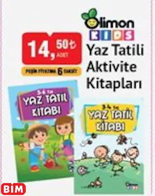 LİMON KİDS YAZ TATİLİ AKTİVİTE KİTAPLARI
